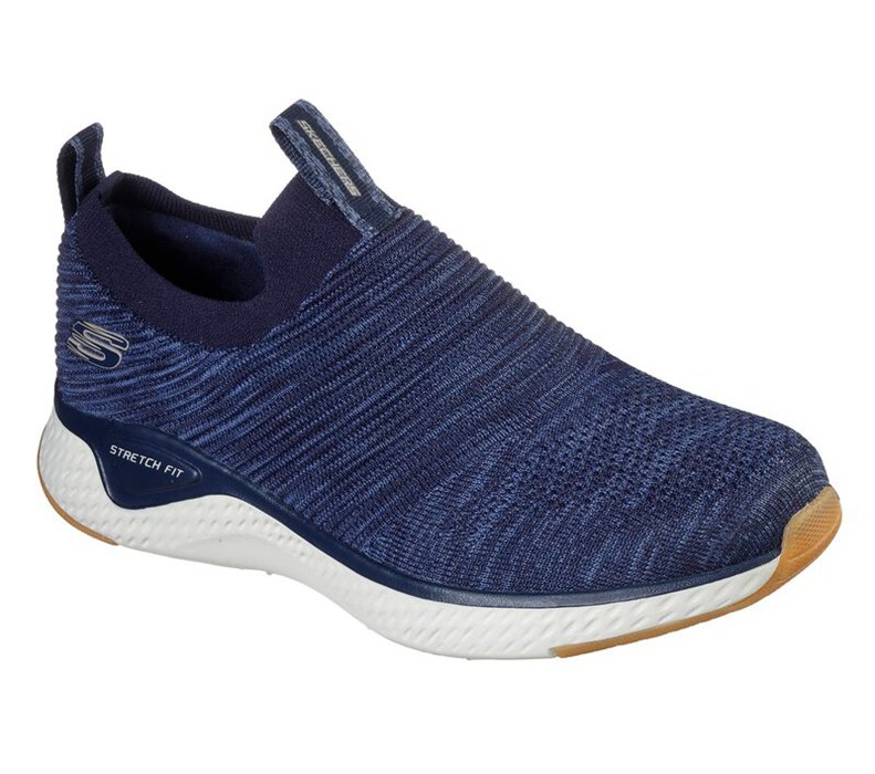 Skechers Herr Marinblå Slip On - Solar Fuse - Sverige (ZKIPG-0648)